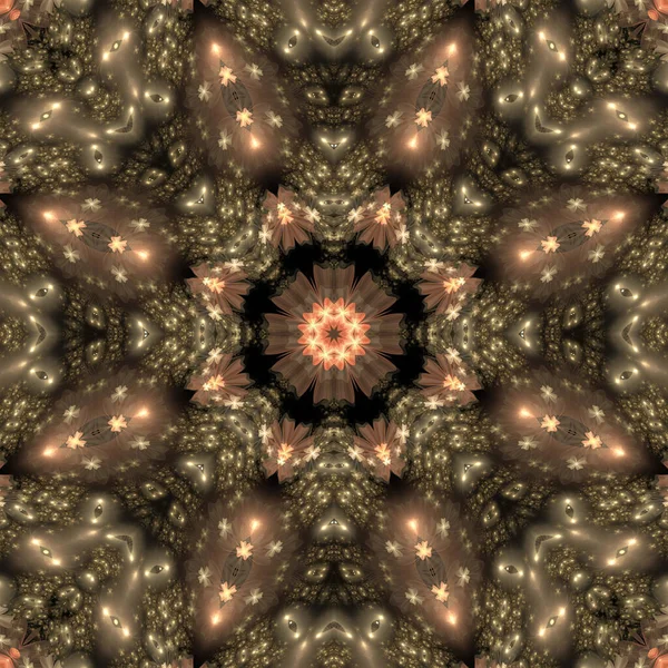 Kaleidoscoop Abstractart Mooie Fantasie Fractal Grafische Illustratie — Stockfoto
