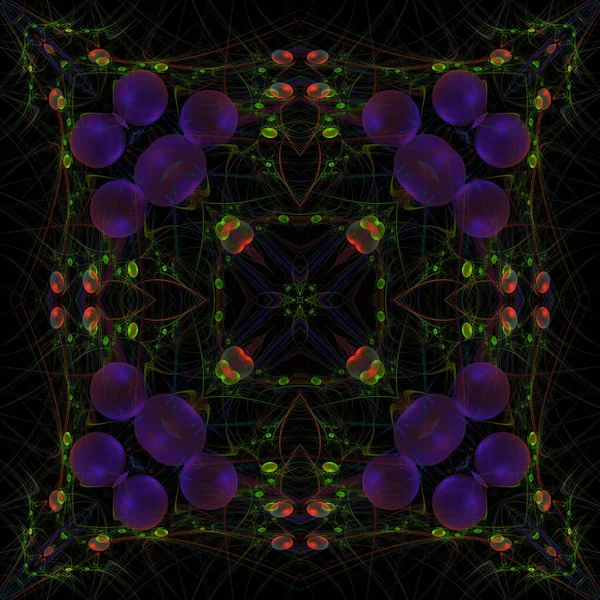 Kaleidoscope Abstractart Bela Fantasia Fractal Ilustração Gráfica — Fotografia de Stock