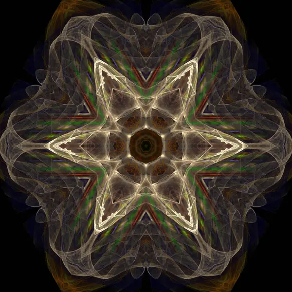 Kaleidoscope Abstractart Beautiful Fantasy Fractal Graphic Illustration — Stock Photo, Image