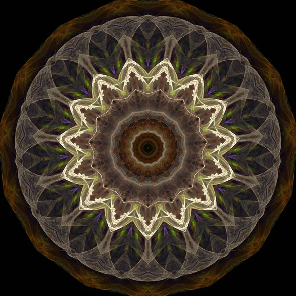 Kaleidoscope Abstractart Bela Fantasia Fractal Ilustração Gráfica — Fotografia de Stock