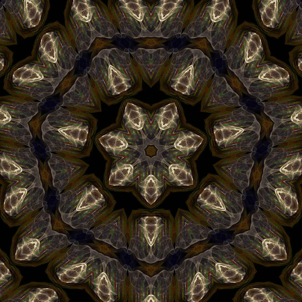 Kaleidoscope Abstractart Bela Fantasia Fractal Ilustração Gráfica — Fotografia de Stock