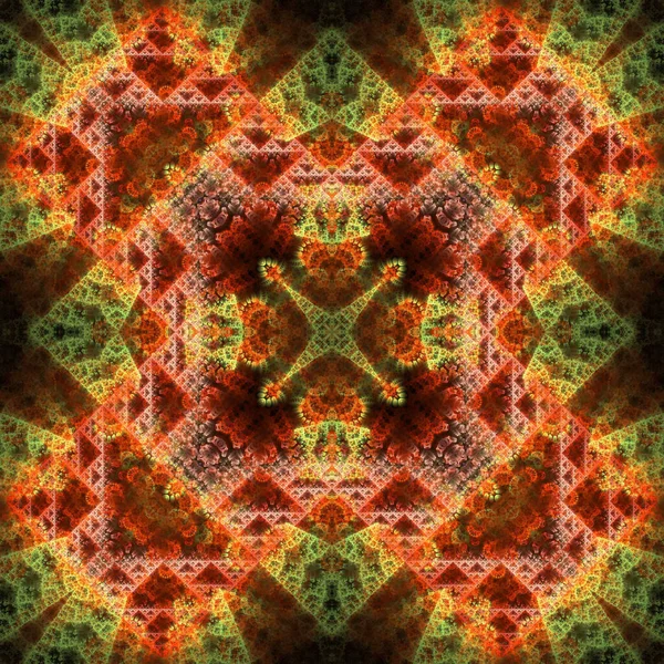 Kaleidoscope Abstractart Όμορφη Φαντασία Φράκταλ Γραφική Απεικόνιση — Φωτογραφία Αρχείου