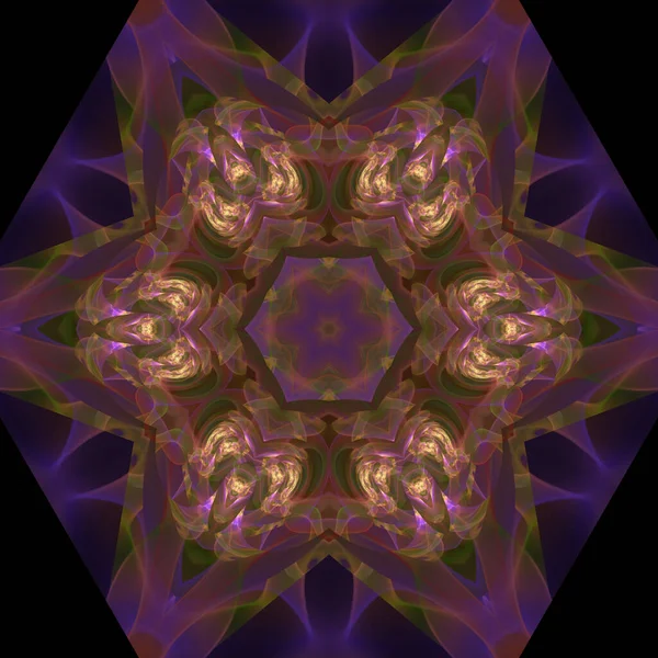 Kaleidoscope Abstractart Bela Fantasia Fractal Ilustração Gráfica — Fotografia de Stock