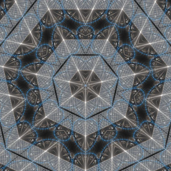 Kaleidoskop Abstractart Indah Fantasi Gambar Fraktal Ilustrasi — Stok Foto