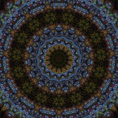 Kaleydoskop soyut güzel fantezi fraktal çizim 