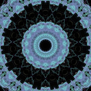 Kaleydoskop soyut güzel fantezi fraktal çizim 