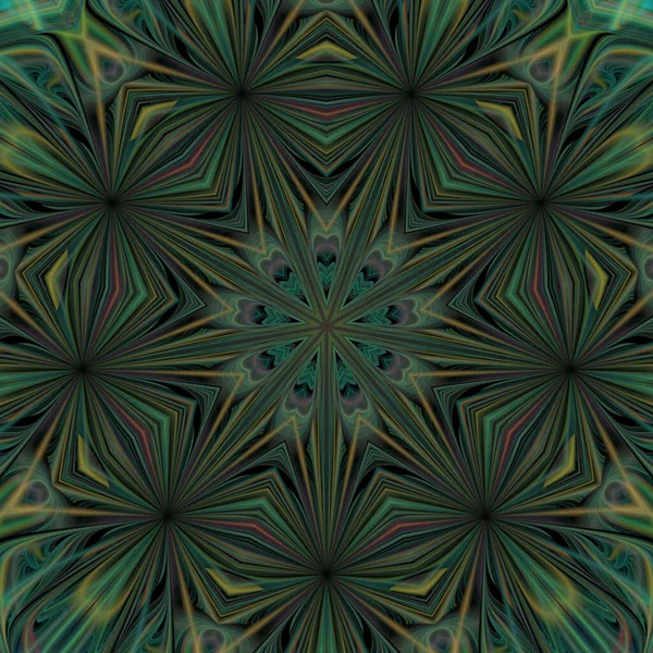 Kaleidoscoop Abstractart Mooie Fantasie Fractal Grafische Illustratie — Stockfoto