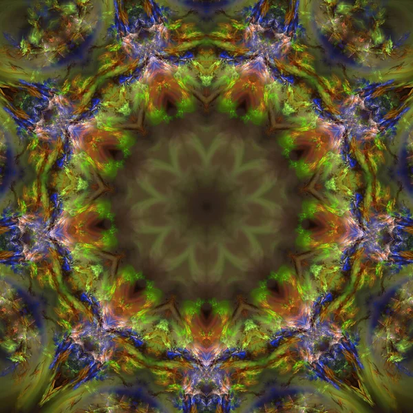 Kaleidoscoop Abstractart Mooie Fantasie Fractal Grafische Illustratie — Stockfoto