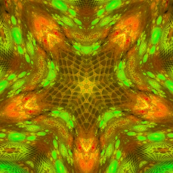 Kaleidoskop Abstraktart Schöne Phantasie Fraktale Grafische Illustration — Stockfoto