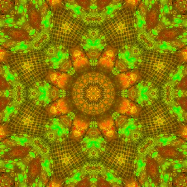 Kaleidoskop Abstraktart Schöne Phantasie Fraktale Grafische Illustration — Stockfoto