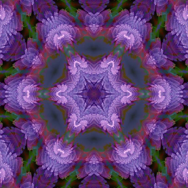 Kaleidoscope Abstractart Bela Fantasia Fractal Ilustração Gráfica — Fotografia de Stock