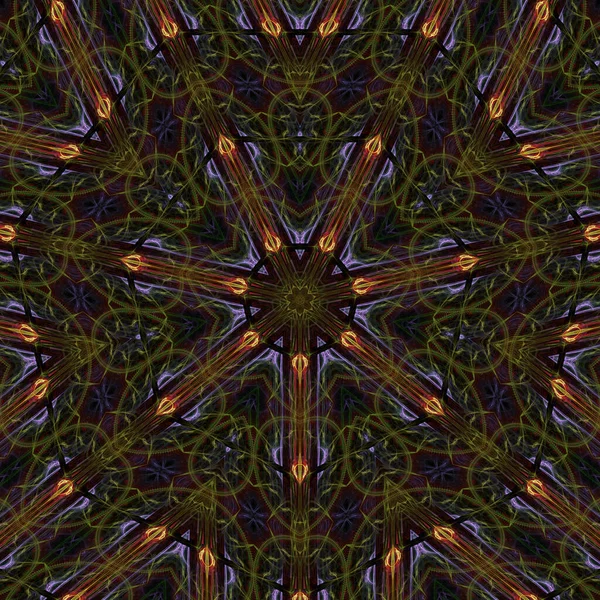 Kaleidoscope Abstractart Bela Fantasia Fractal Ilustração Gráfica — Fotografia de Stock