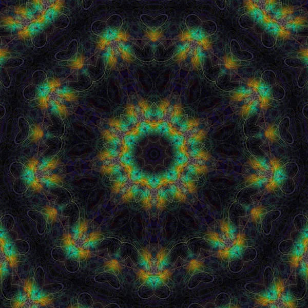 Kaleidoscope Abstractart Όμορφη Φαντασία Φράκταλ Γραφική Απεικόνιση — Φωτογραφία Αρχείου