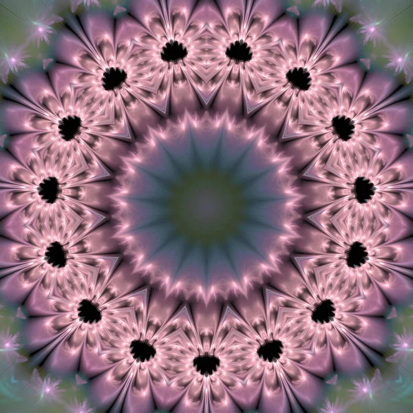 Kaleidoscoop Abstractart Mooie Fantasie Fractal Grafische Illustratie — Stockfoto