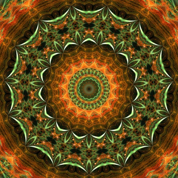 Kaleidoscoop Abstractart Mooie Fantasie Fractal Grafische Illustratie — Stockfoto