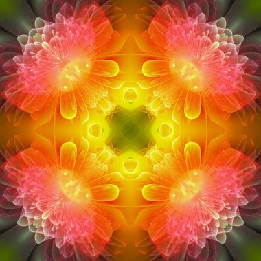 Kaleydoskop soyut güzel fantezi fraktal çizim 