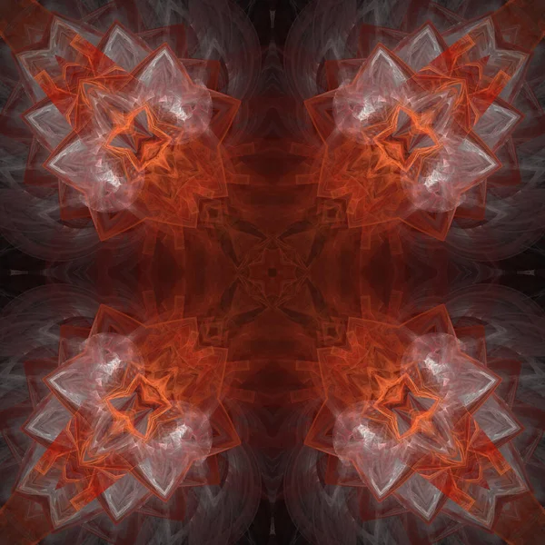 Kaleidoscoop Abstractart Mooie Fantasie Fractal Grafische Illustratie — Stockfoto