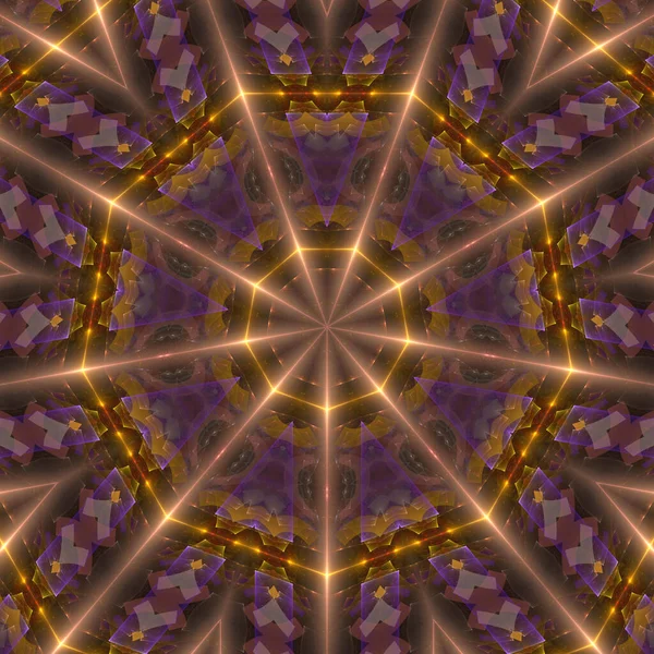 Kaleidoscope Abstractart Bela Fantasia Fractal Ilustração Gráfica — Fotografia de Stock