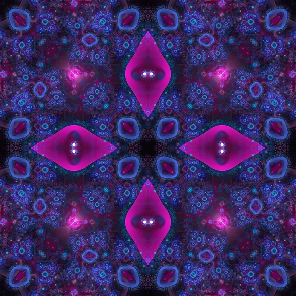 Kaleidoscope Abstractart Beautiful Fantasy Fractal Graphic Illustration — Stock Photo, Image