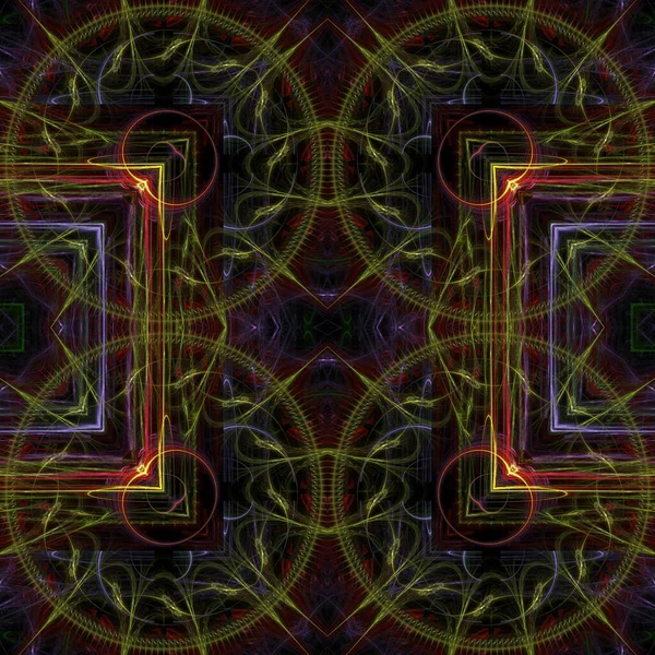 Kaleidoscope Abstractart Όμορφη Φαντασία Φράκταλ Γραφική Απεικόνιση — Φωτογραφία Αρχείου