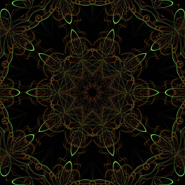 Kaleidoscope Abstractart Bela Fantasia Fractal Ilustração Gráfica — Fotografia de Stock