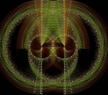 Çizimler psikedelik fraktal fraktal geometrik renkli süs