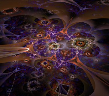 Çizimler psikedelik fraktal fraktal geometrik renkli süs