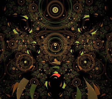 Çizimler psikedelik fraktal fraktal geometrik renkli süs