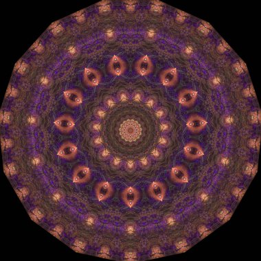 Kaleydoskop soyut sanat Güzel fantezi fraktal çizim