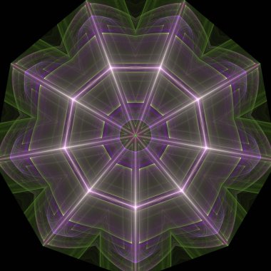 Kaleydoskop soyut sanat Güzel fantezi fraktal çizim
