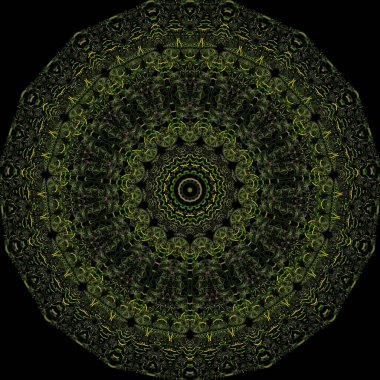 Kaleydoskop soyut sanat Güzel fantezi fraktal çizim 