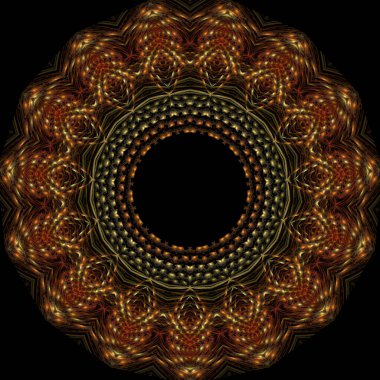 Kaleydoskop soyut sanat Güzel fantezi fraktal çizim 