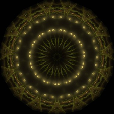 Kaleydoskop soyut sanat Güzel fantezi fraktal çizim 