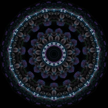 Kaleydoskop soyut sanat Güzel fantezi fraktal çizim 