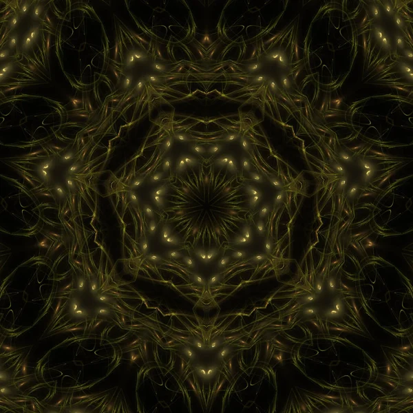 Kaleidoscope Arte Abstrata Bela Fantasia Fractal Ilustração Gráfica — Fotografia de Stock