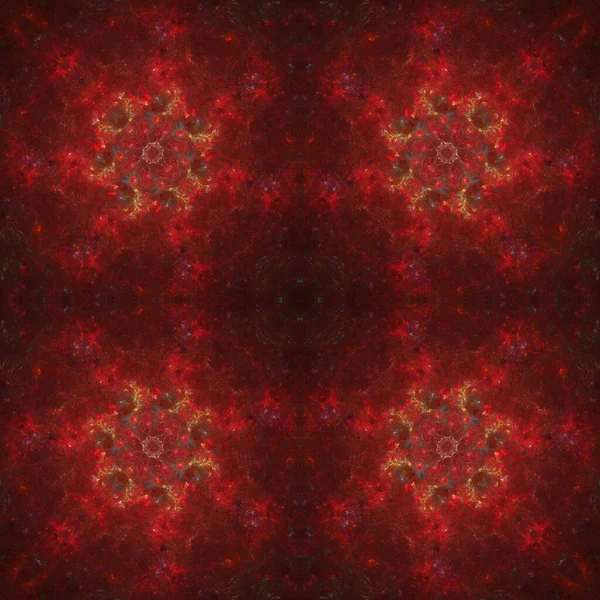 Kaleidoscoop Abstracte Kunst Mooie Fantasie Fractal Grafische Illustratie — Stockfoto