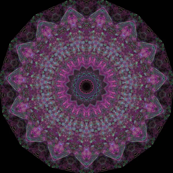 Kaleidoscoop Abstracte Kunst Mooie Fantasie Fractal Grafische Illustratie — Stockfoto