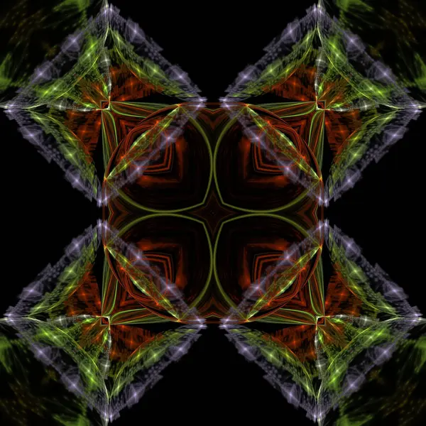 Kaleidoscope Abstractart Bela Fantasia Fractal Ilustração Gráfica — Fotografia de Stock