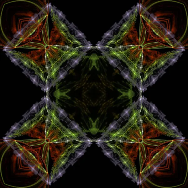 Kaleidoscope Abstractart Bela Fantasia Fractal Ilustração Gráfica — Fotografia de Stock