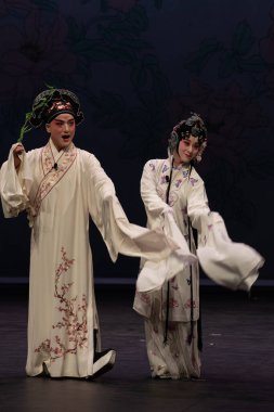 Çin Opera Performansı Peony Pavilon Eylül 2019 Zuiderstrand Tiyatrosu Scheveningen, Lahey, Hollanda