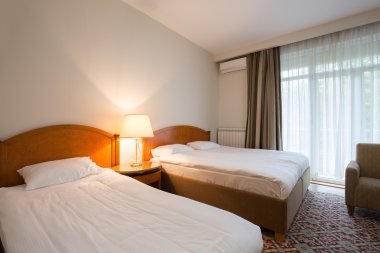 Zarif otel yatak odası iç