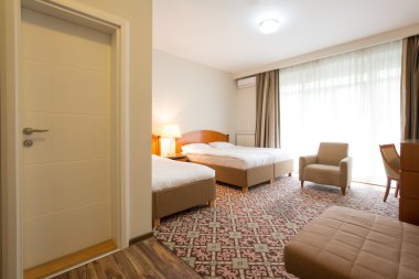 Zarif otel yatak odası iç