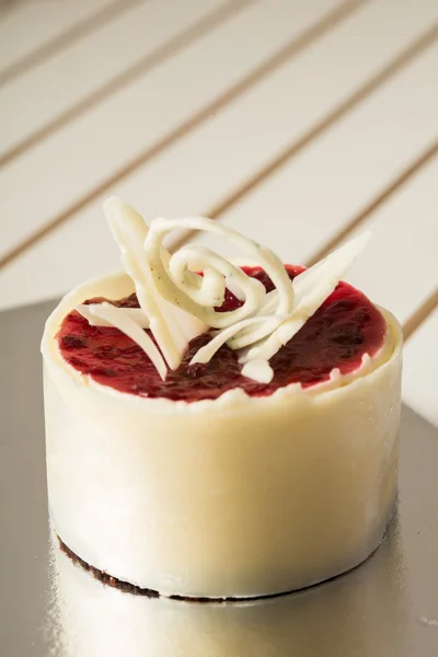 White chocolate forest fruit cake