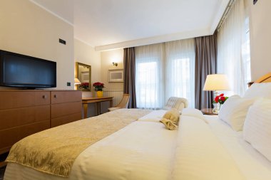 Hotel iç, Çift Kişilik Yatak yatak odası
