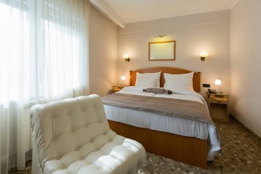 Sabah yeni bir otel bedroroom iç