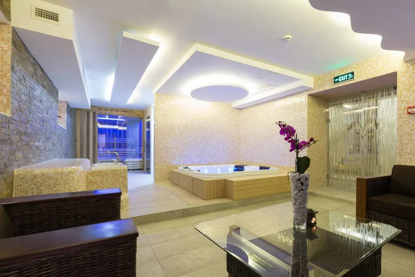 İç modern otel spa merkezi — Stok fotoğraf