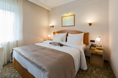 Sabah yeni bir otel bedroroom iç