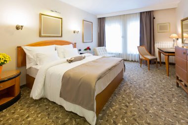 Sabah yeni bir otel bedroroom iç