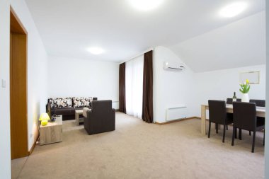 Salon daire iç tasarım