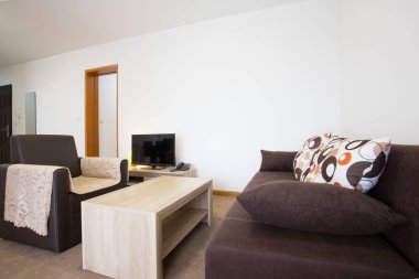 Salon daire iç tasarım